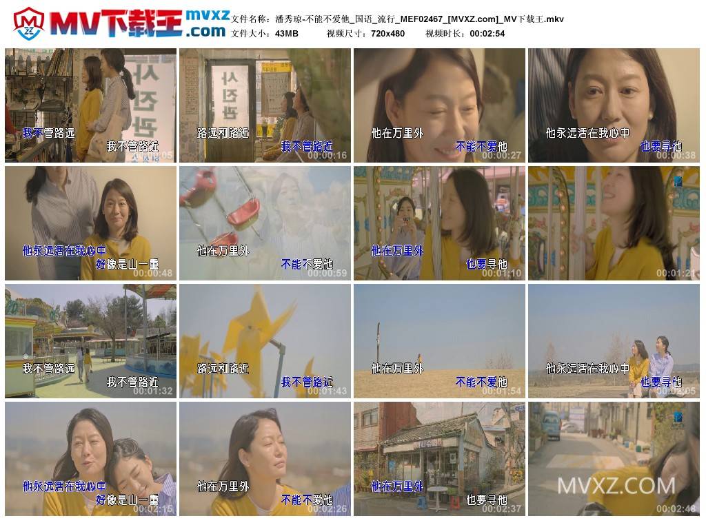 潘秀琼-不能不爱他_国语_流行_MEF02467